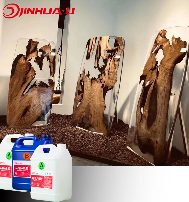 Хорошая прозрачность, эпоксидная смола, глубокое литье для деревянного стола