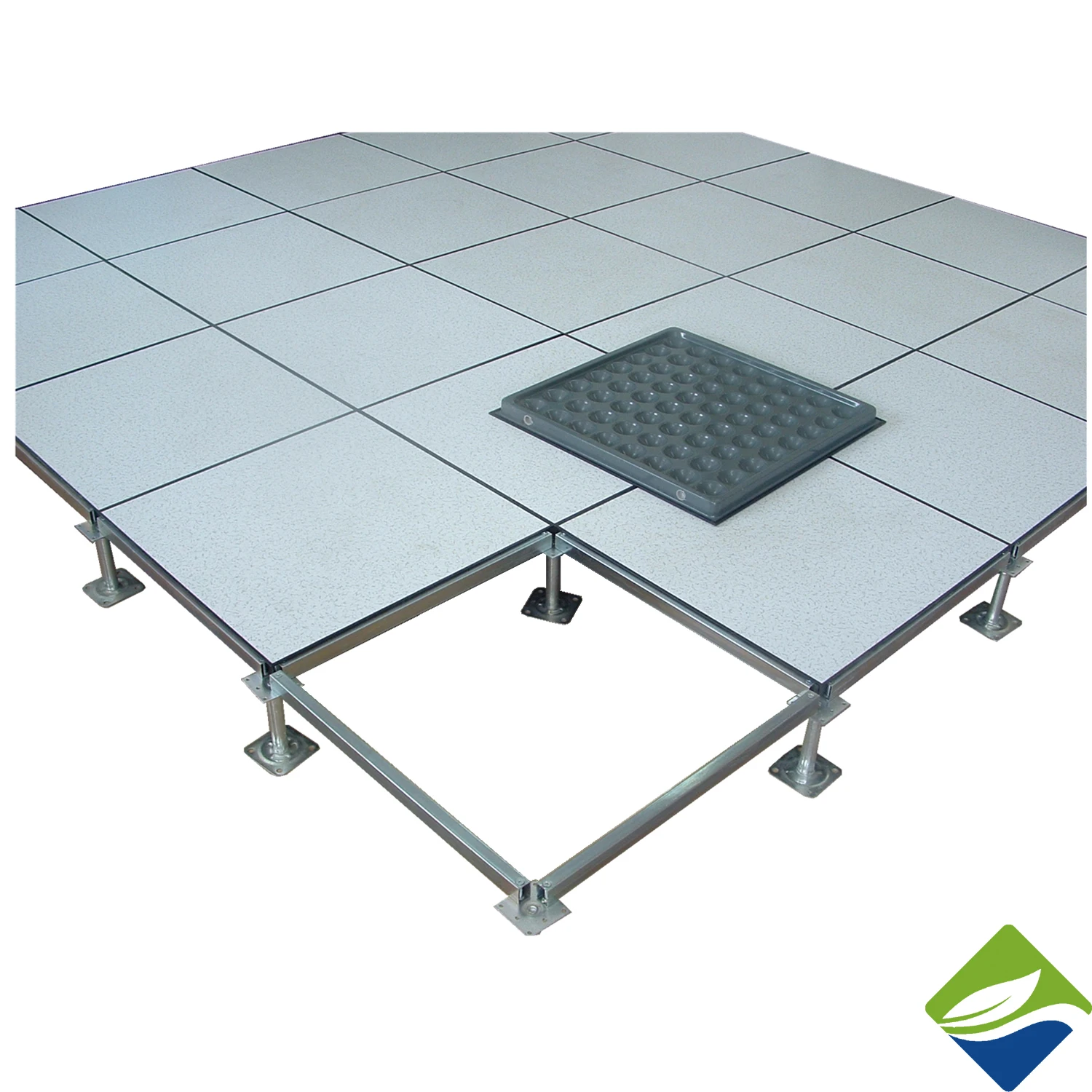 China top ten sell cementious 600*600*35mm anti-static steel raised floor