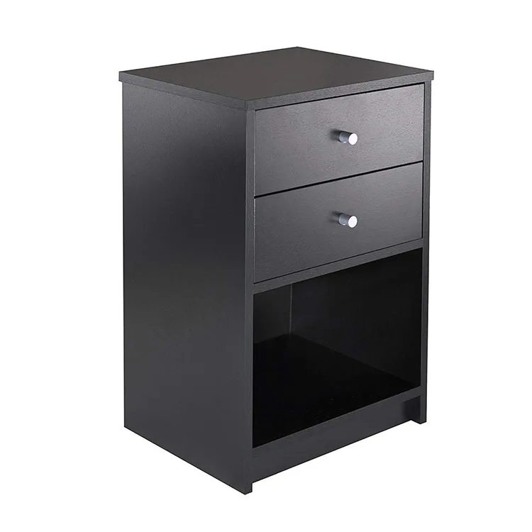 Professional Manufacture Cheap Modern Wooden Filing Cabinet With Two Drawers Small Table Wood Bed Side Table Home Furniture
