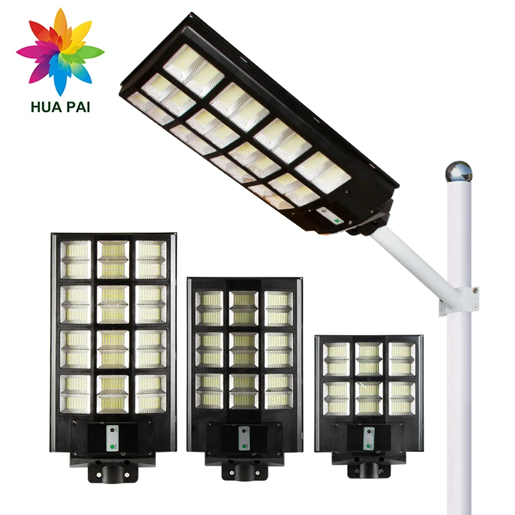 HUAPAI Waterproof Ip65 Integrated Outdoor 600w 900w 1200w All In One System LED Solar Street Lamp