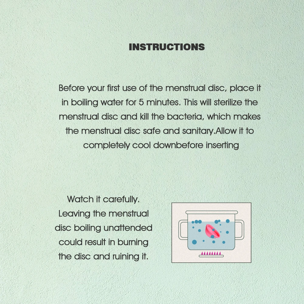 Hot Silicone Menstrual Disc