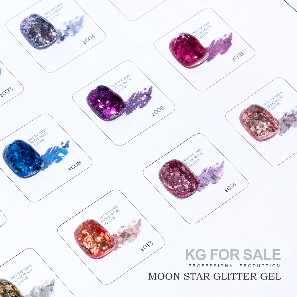 Moon Star Glitter Gel 1KG Diamond Nail Gel Polish Supper Shiny Glitter Gel In China Big Factory