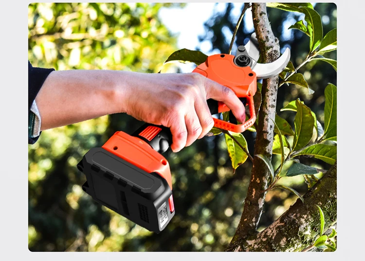 Cordless Powered Garden Tree Scissors Pruner Electric Shears Battery Electric Pruner Shear Electric Pruner