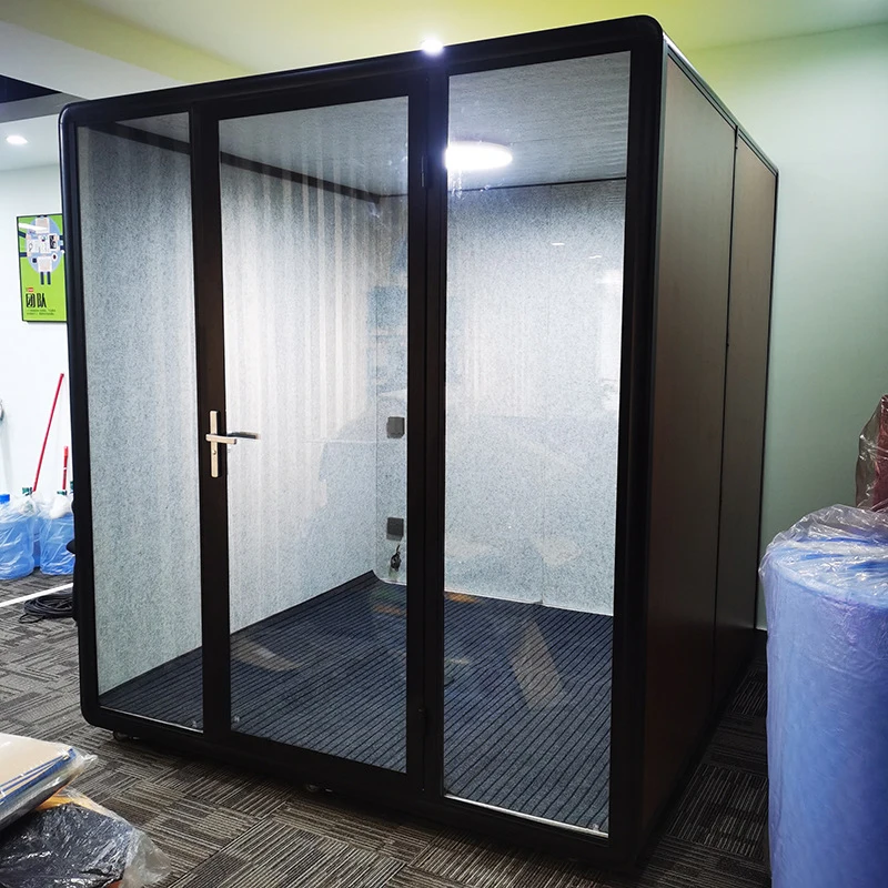 Mobile soundproof room disassembly office negotiation room telephone booth silent  recording studio piano rack drum room