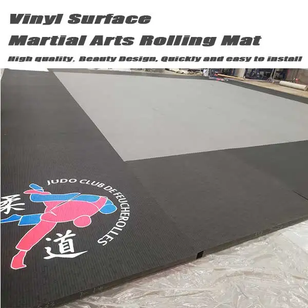 Aikido напольный коврик bjj jiu jitsu flexi roll grappling гимнастический складной для jujitsu виниловый татами товары боевых искусств