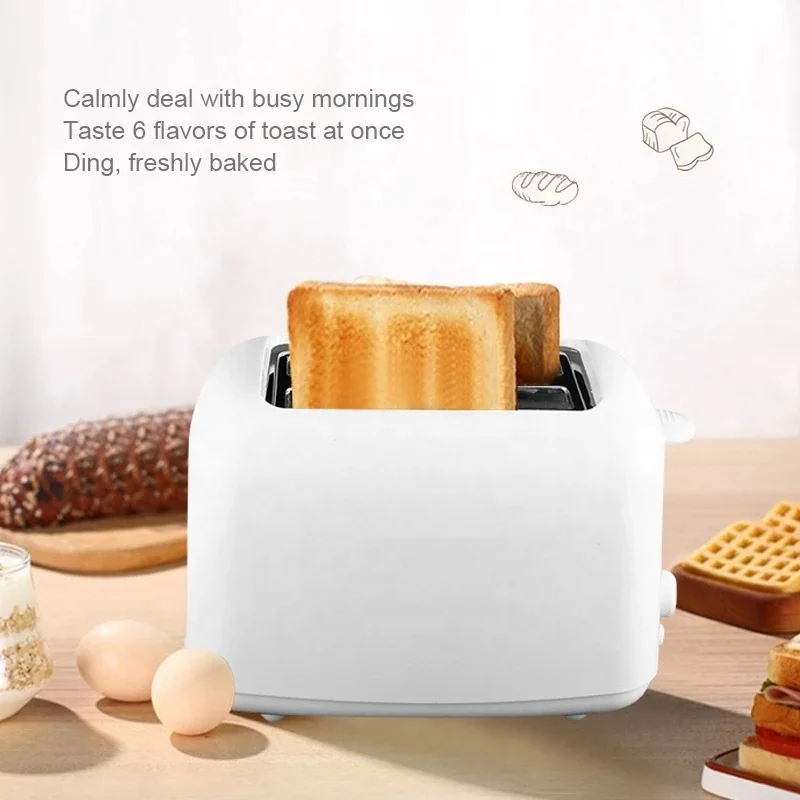 Toaster Bread Machine 2 Slices Toast Maker Automatic Grille Pain Portable Breakfast Bread Machine Toaster