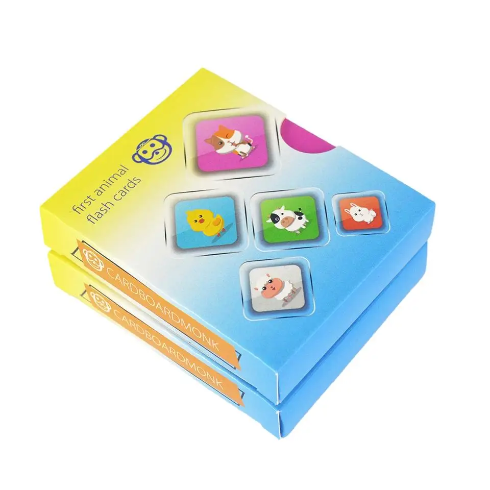 Custom Learning Flash Card Game Baby Children Printing English Alphabet Kids Cognitive Cards Educational Toddler Flash Cards