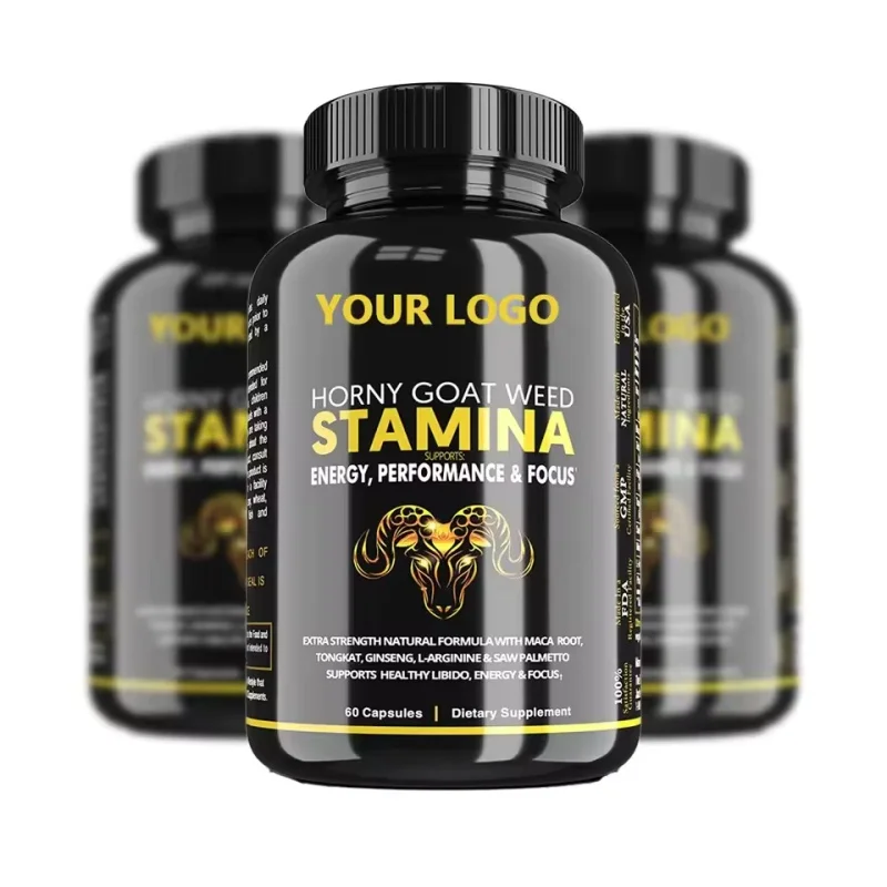 High quality Men Health Weed Extract Epimedium Capsules Epimedium Maca Horny Goat weed capsules