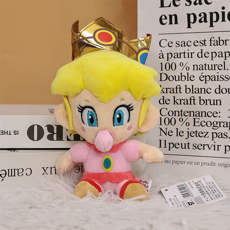 HECION Original Toy Plush 6 inch 17cm to 19cm Super Soft Pillow Stuffed Toy Super Mario Princess Dress Up Design Toy