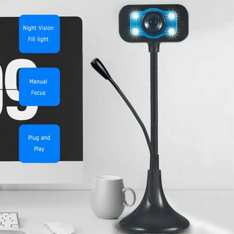 2023 Original HD Webcam Basic HD Video Calling Webcams With Microphone Online Class Computer Camera