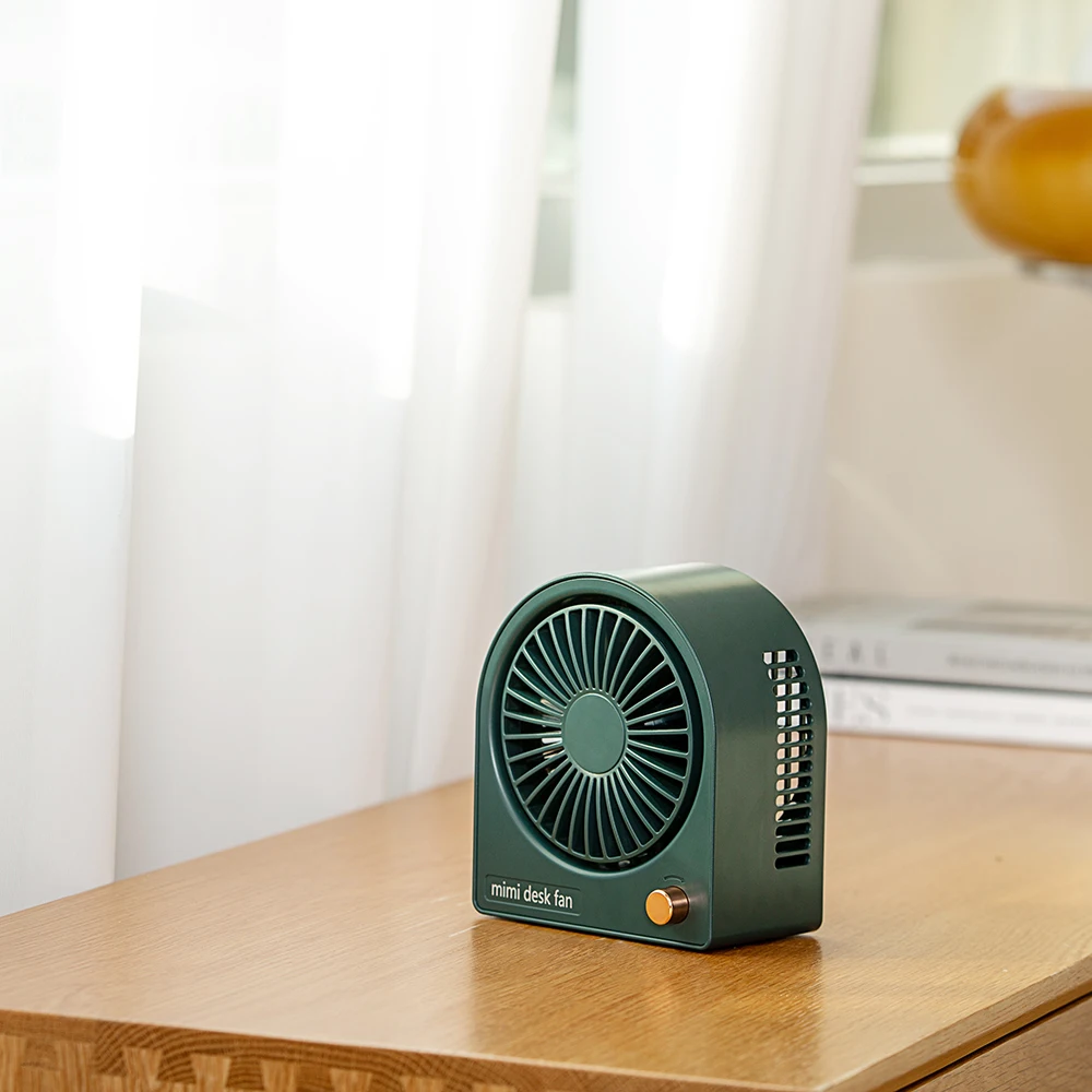 2023 New ODM OEM 2000mah Long Battery Life Usb Rechargeable Portable Mini desk table desktop fans