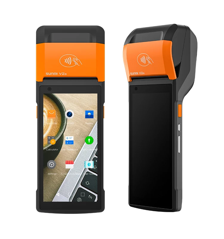 Sunmi V2s Smart Wifi 58mm Printer Barcode Scanner Portable Billing Machine Android Handheld Pos Terminal For Retail & Restaurant