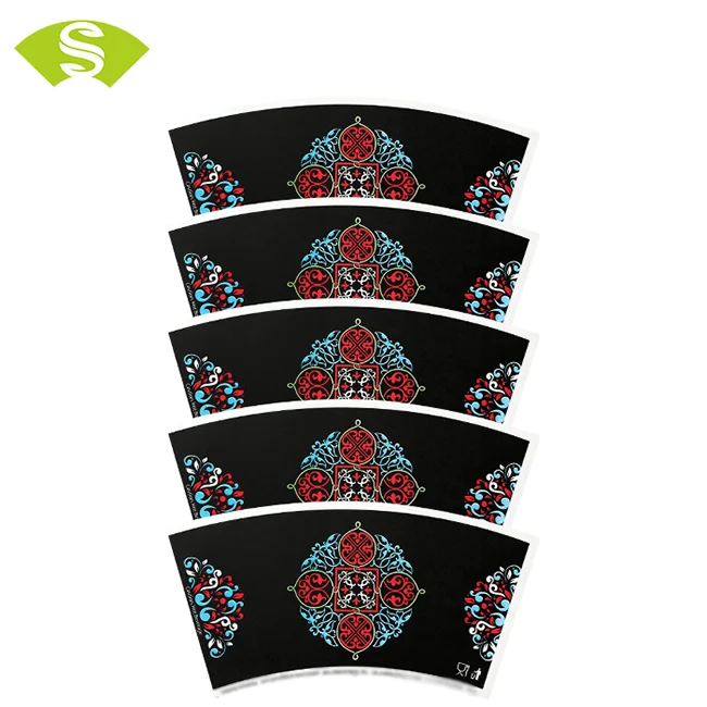 eco-friendly biodegradable pla coated paper cup fan supplier