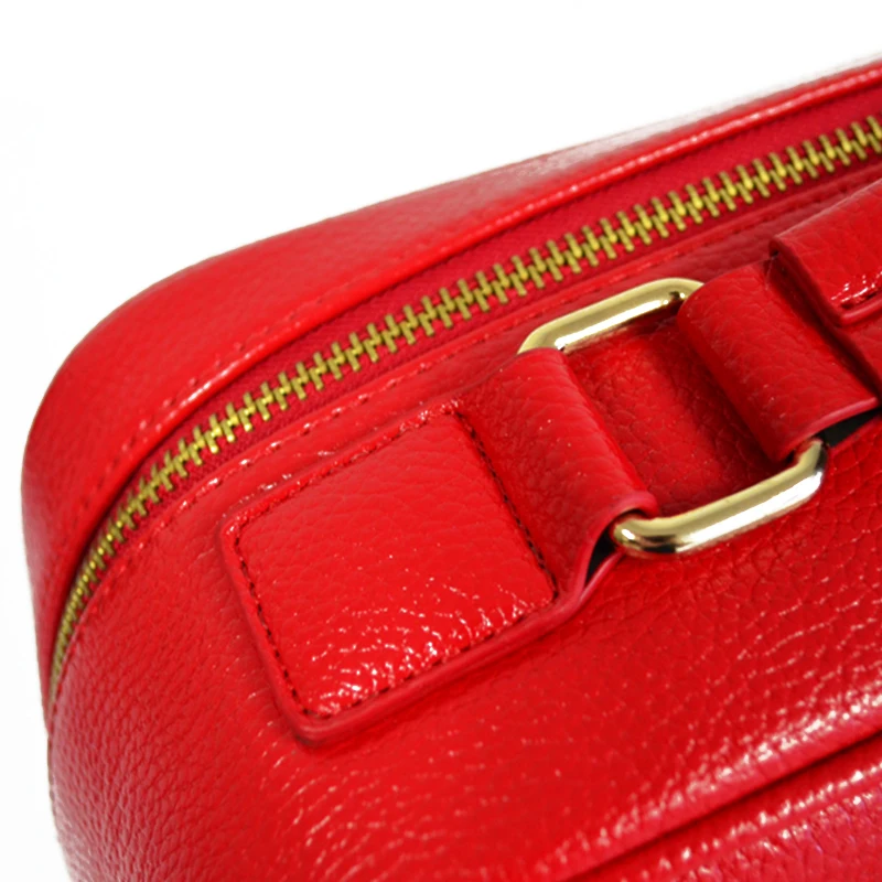 OEM custom fashion lychee pattern leather school backpack knapsack laptop