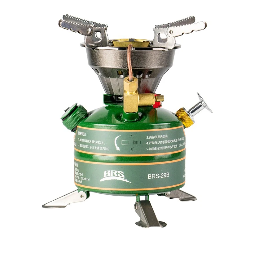 
Portable Camp Refill gas Kitchenware Integroted Cooker With Two Burners Gas Oil Stove 