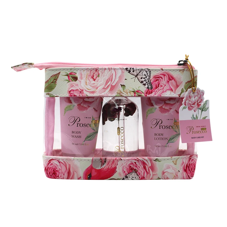 Дорожная косметичка Oem розовая настоящая Роза для спа-ванны, масляной ванны, подарочный набор для тела