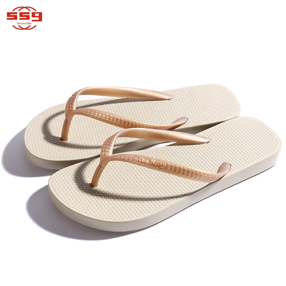 High Quality Promotional Custom Logo Advertising PVC Flip-flops Slippers Women Flip Flop Sandals