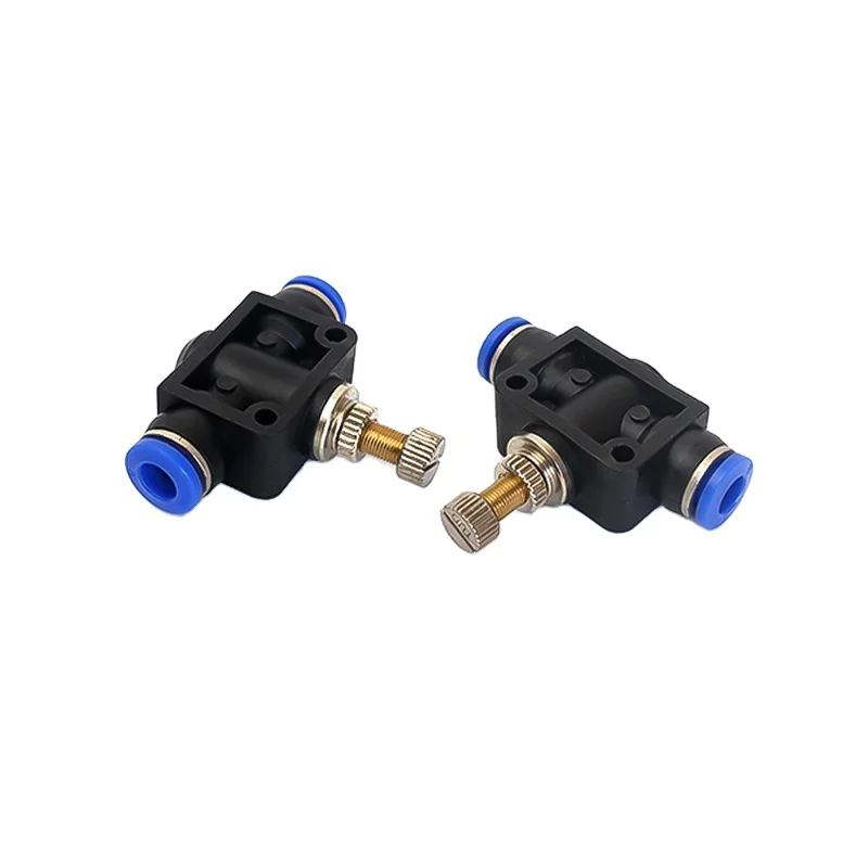Sa Hose Coupling Pipe Valve 4Mm-12Mm Throttle Valve Flow Speed Pneumatic Fittings Control Connector