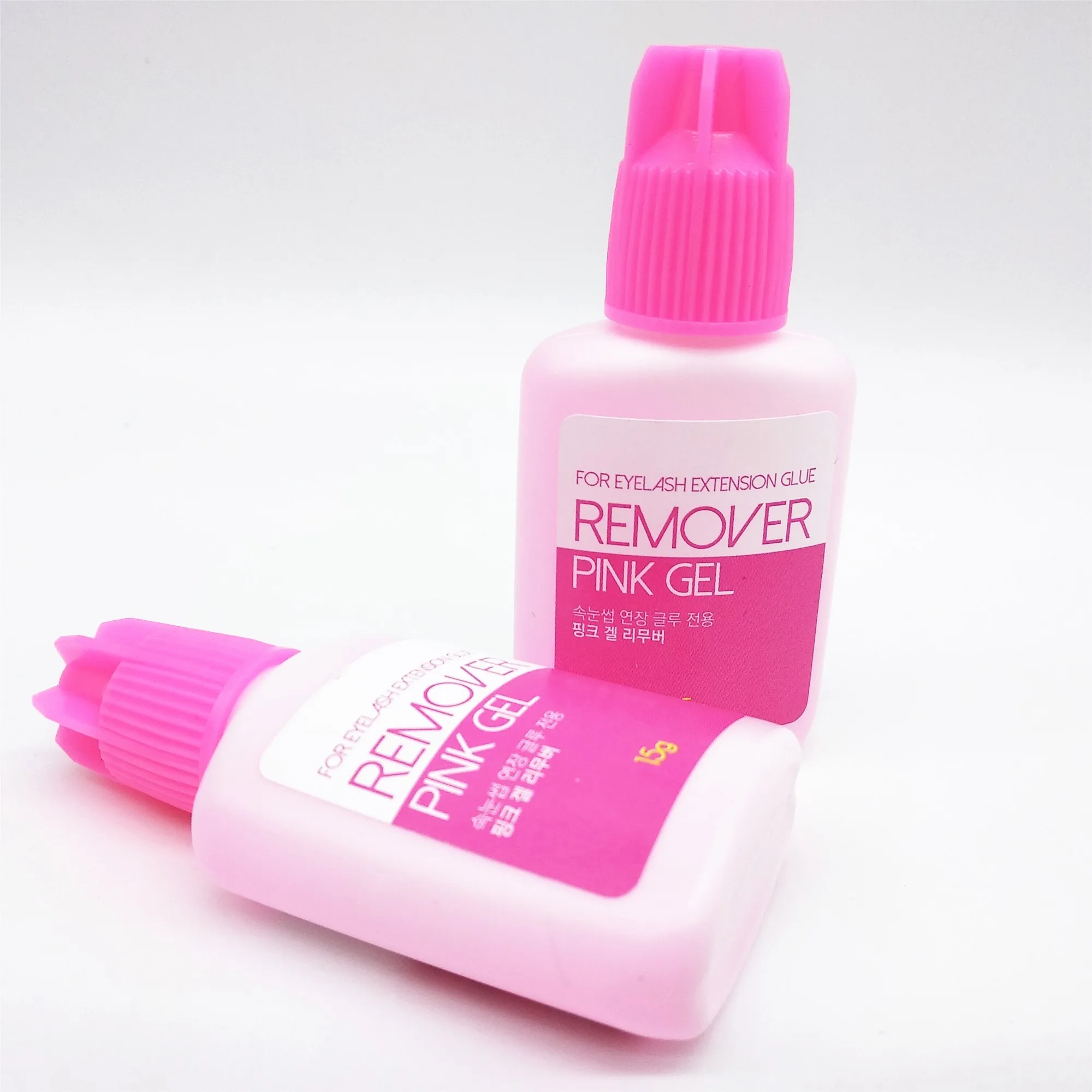 Hot Sale Pink Gel Remover Private Label Lash Remover  For Eyelash Extension 15ml /bottle