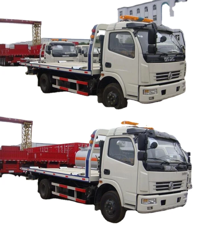 5ton road recovery truck tow truck 4x2 platform towing car carrier wrecker truck