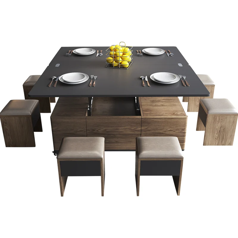 Modern wood multifunction adjustable extendable lift top coffee table (1600245094733)