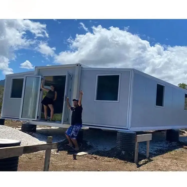 Лидер продаж, высококачественный расширяемый контейнерный дом с 2 спальнями, сборные портативные расширяемые контейнерные дома