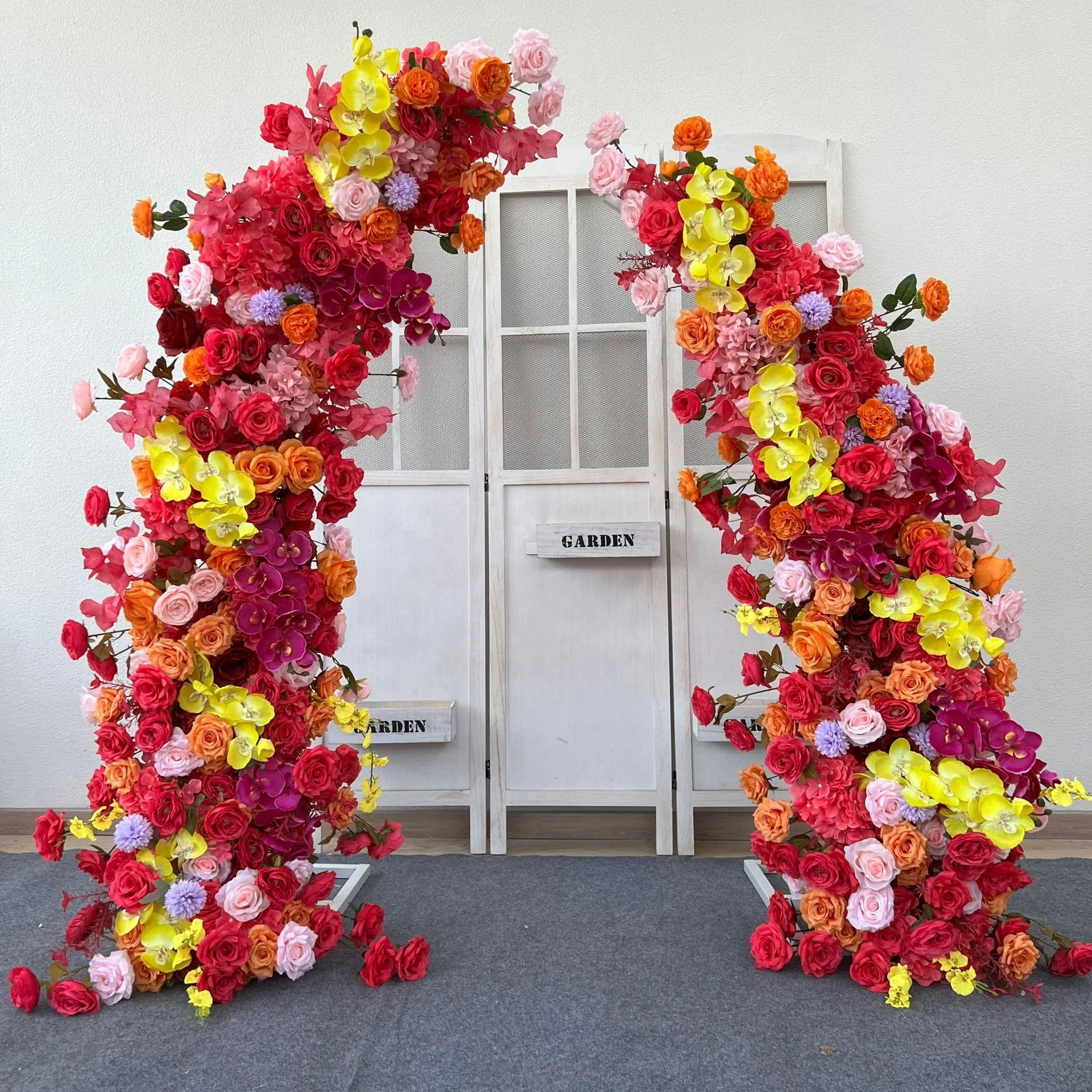 Promotional Products Wedding Decoration Flower Arch Wedding Stage Event Decoration Flowers Wreaths and Plants