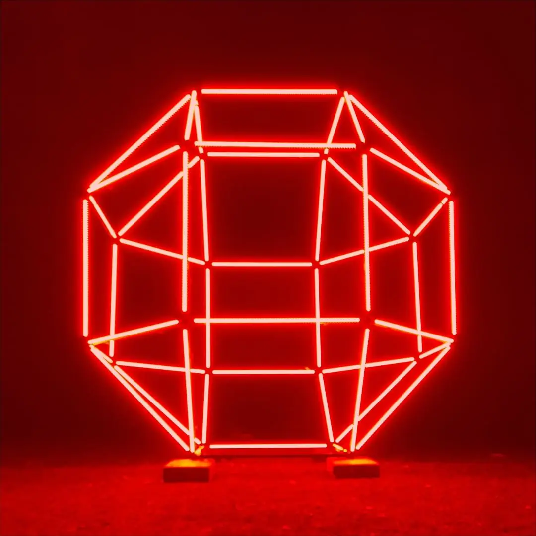 1 м 24 В 3D RGB DMX Led цифровая Геометрическая трубка для сцены украшения ночного клуба SPI ws2811 светодиодная Пиксельная