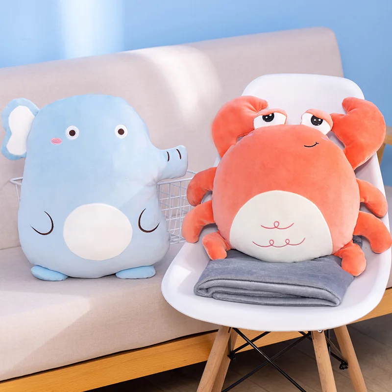 Wholesale New plush animal cushion stuff for poodle plush pillow soft crochet toys Crabs Plush Toy