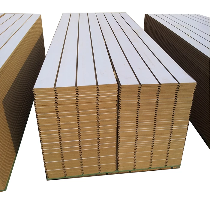 18mm 4 X 8 Feet Panels Slotted MDF Board Slatwall Board
