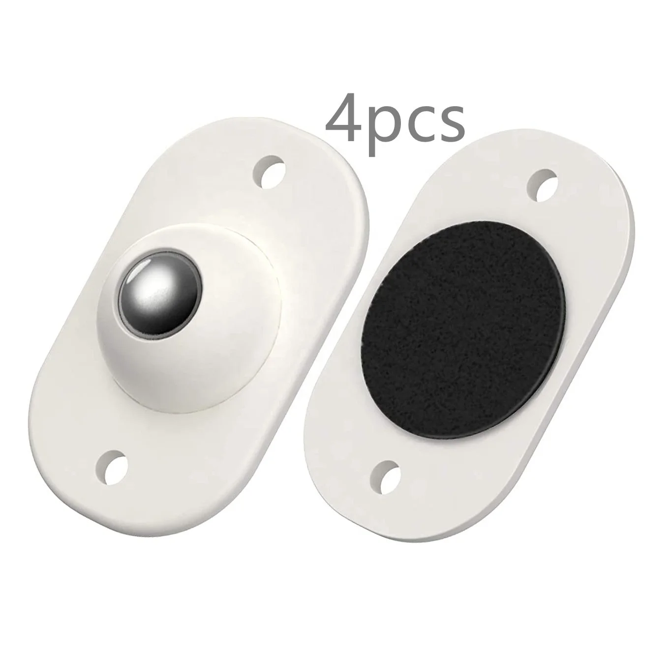 4 Counts Paste Type Universal 360 Degree Rotation Stainless Steel Stick On Self Adhesive Swivel Casters Pulleys Rollers Wheels