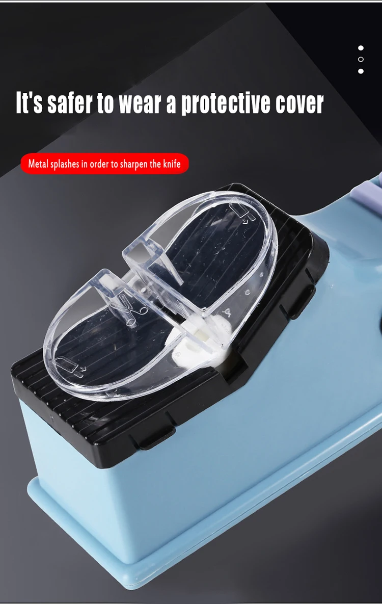 Приспособление для заточки ножей Электрический многофункциональный набор для заточки 4 в 1 для прямых ножей и ножницы с защитным чехлом