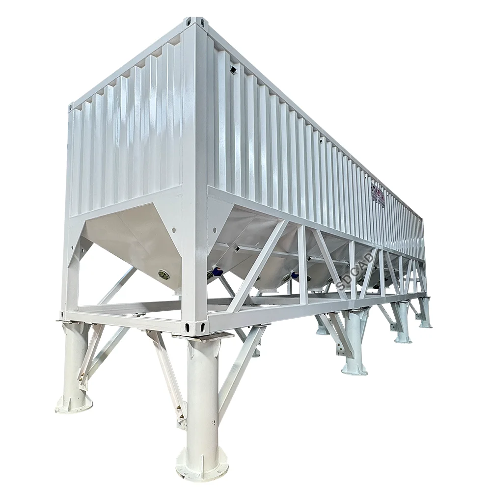 Great economy silo tank container Horizontal Silo 100 Tons Capacity for Large Scale Storage