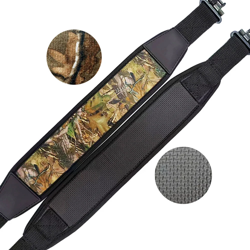 Two Point Durable Shoulder Strap Padded Shoulder Strap Length Adjustable Gun Sling Camouflage Gun Strap Hunting Accessories
