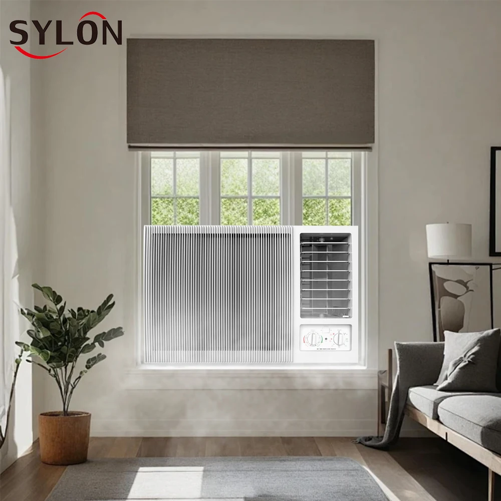 SYLON Hot sale T1/T3 R410A Heat And Cool 220V 50Hz 18000 24000Btu  Window Ac For American home of window air conditioner units