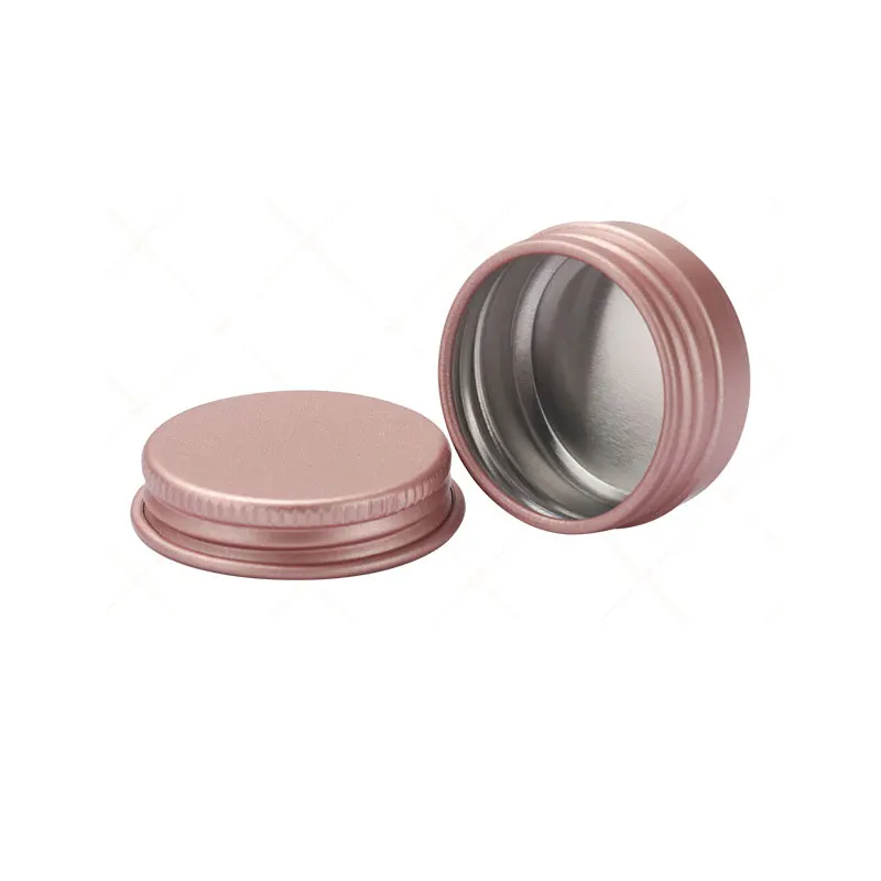 
In stock 5ml-250ml custom rose gold aluminum cosmetic jar 