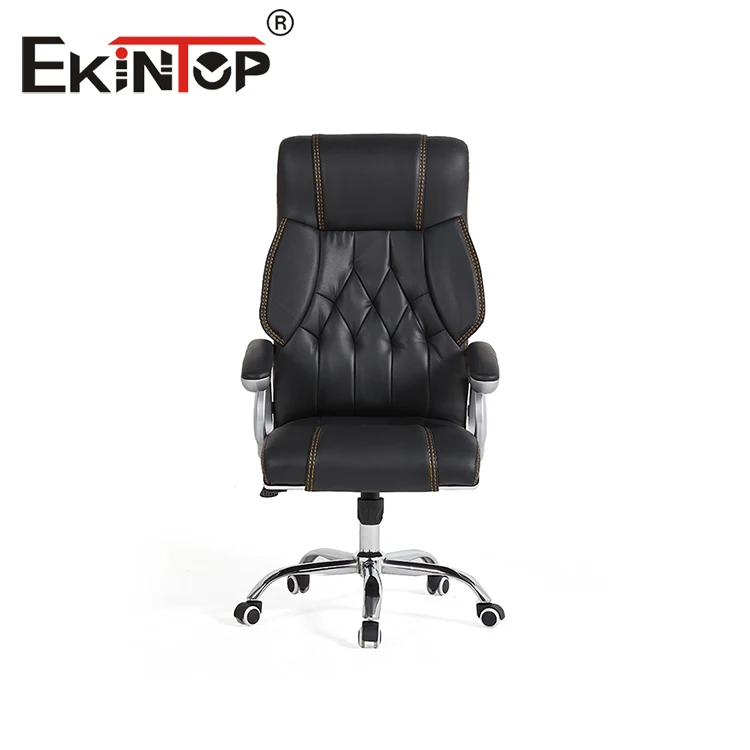 Ekintop cheap PU High Back Office Armchair Swivel Luxury Boss Executive Leather Office Chairs