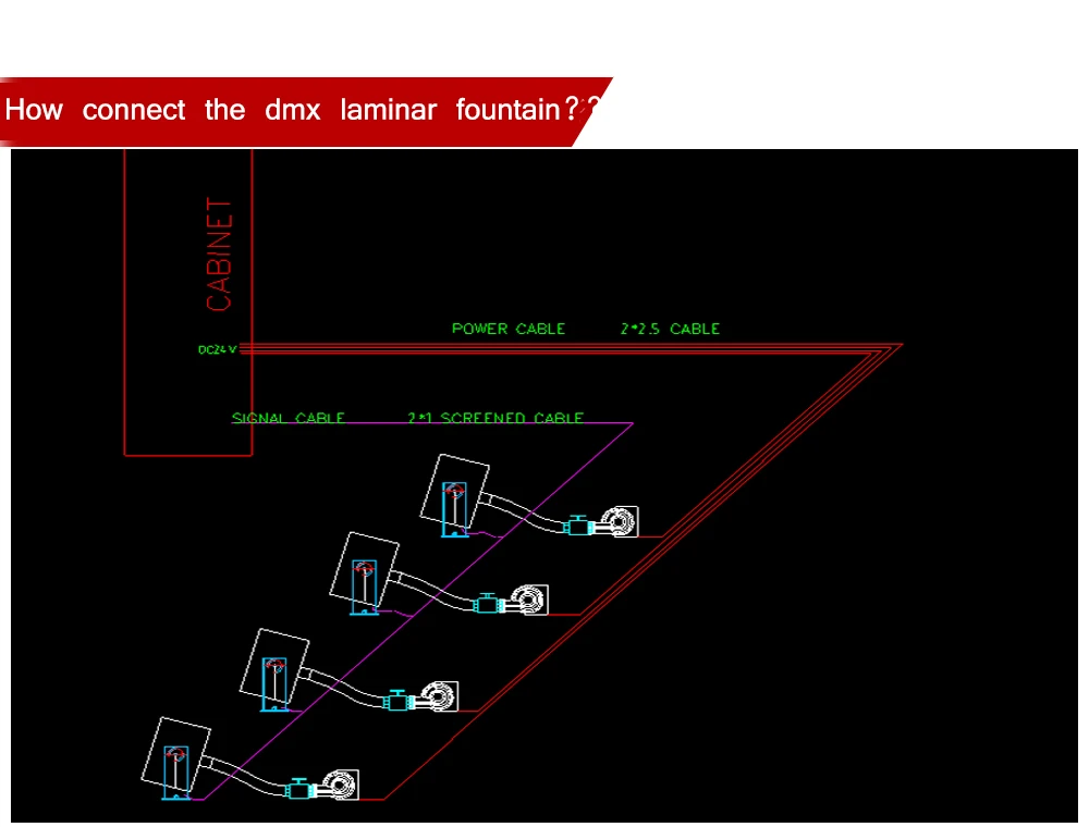 the latest variable speed programmable DC24V dmx512 music dancing laminar jumping fountain for outdoor pool pond fountain