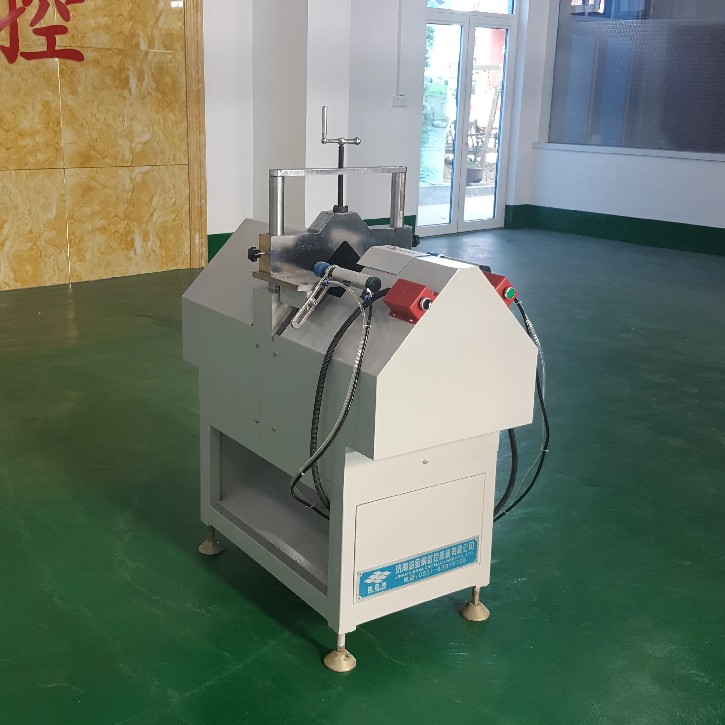 Pvc profile cutting machine Upvc window machinery for sale V notch saw