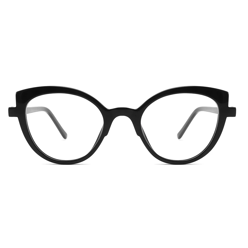 Fashion Newest Ladies Cat Eye Optical Glass Frame Thickness Acetate Frames Optical Glasses For Women