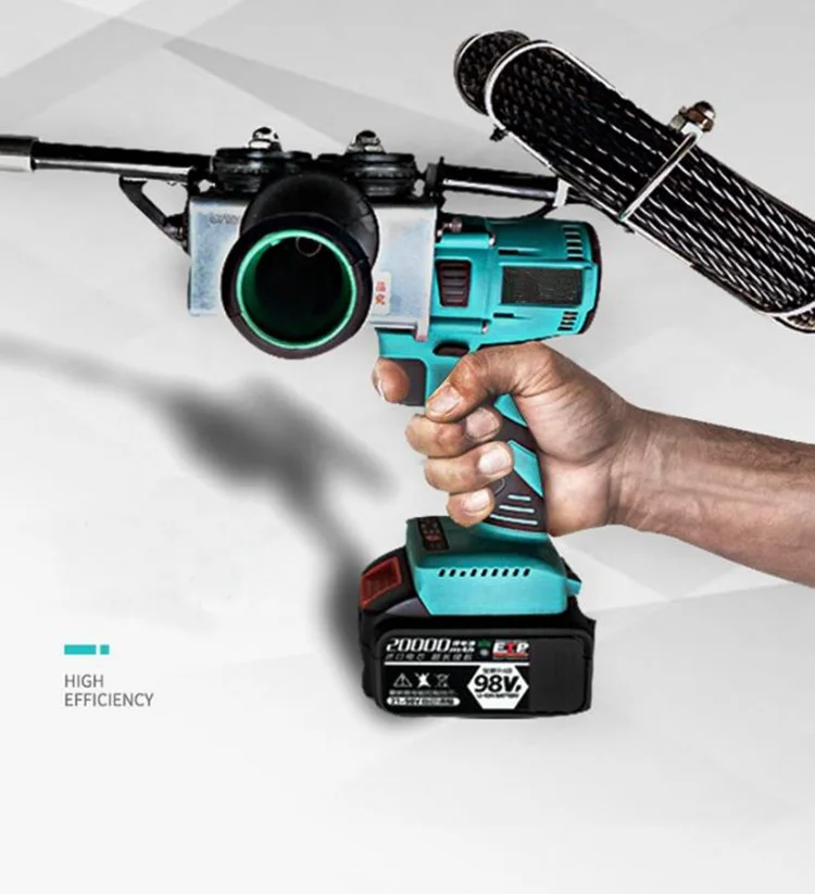 Easy to operate cordless portable electric threading machine pipe threader