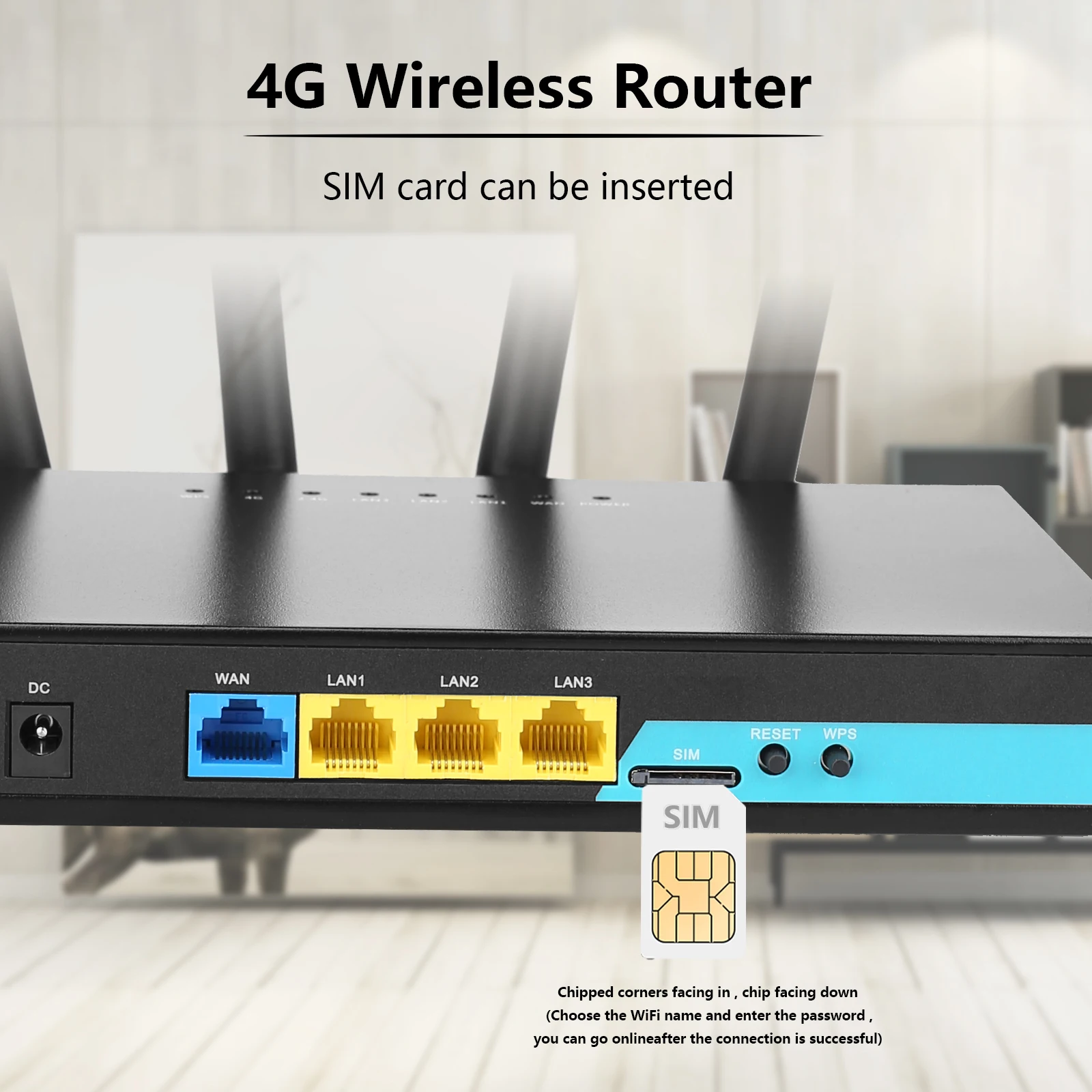 High Speed industrial KuWFi Router Wifi 300 Mbps CAT4 2.4G CPE 4G LTE Modem Wifi Router Wifi 4G Router with Sim Card