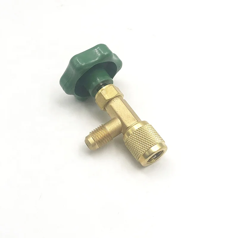 Cap tap valve CT-341 for small freon bottle R22 R134 R410 brass body