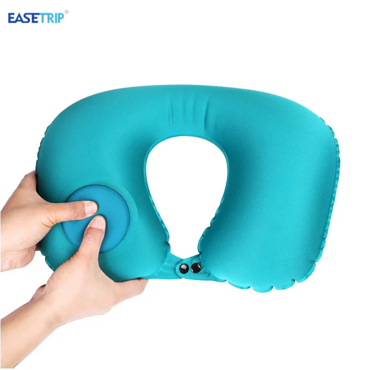 Cheap Price Camping Pillow Plane Travel Foldable Pressing Inflatable Air Nursing Neck Pillow