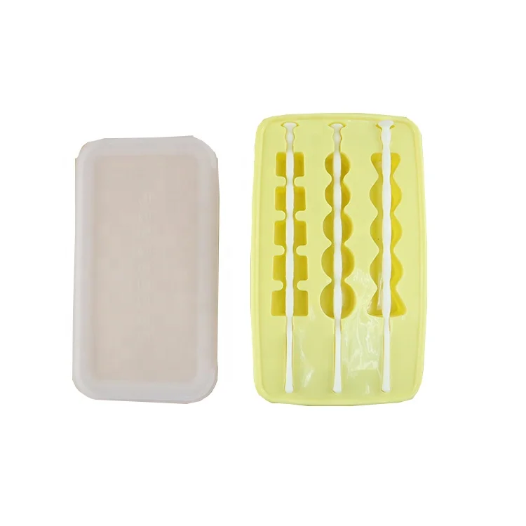 Reusable Lemon Fruit Shape Giant Lollipop Mold Lemon Shape Silicone Popsicle Mold For Kids