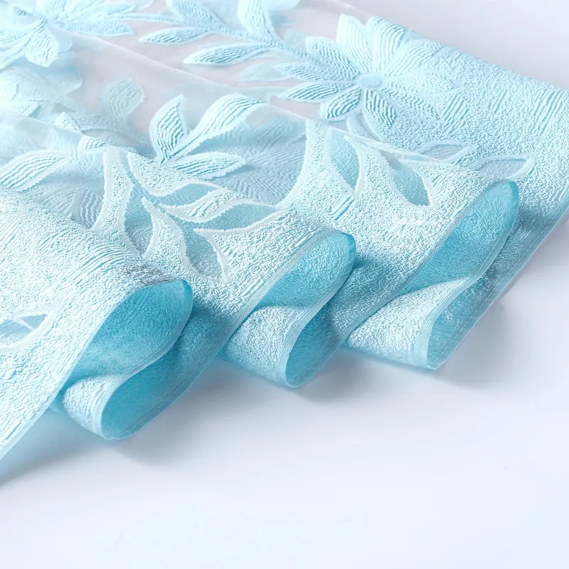 High Quality Chiffon georgette fabric plain shawl floral embroidery stoles scarf  indian shawl