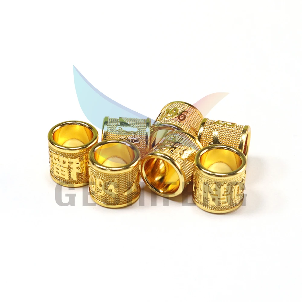 Pigeon Leg Rings 8mm Open Private Pigeon Ring Outdoor Canary Copper Bands Foot Birds Leg Ring for Finches