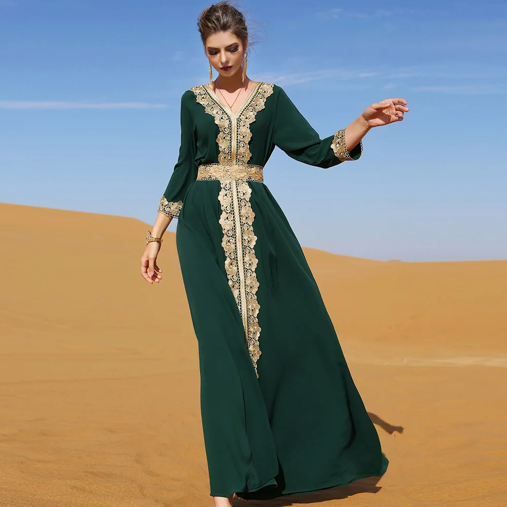 Oem Wholesale Turkish Cheap Price Fashion Middle East Islamic Clothing Muslim Evening Dress