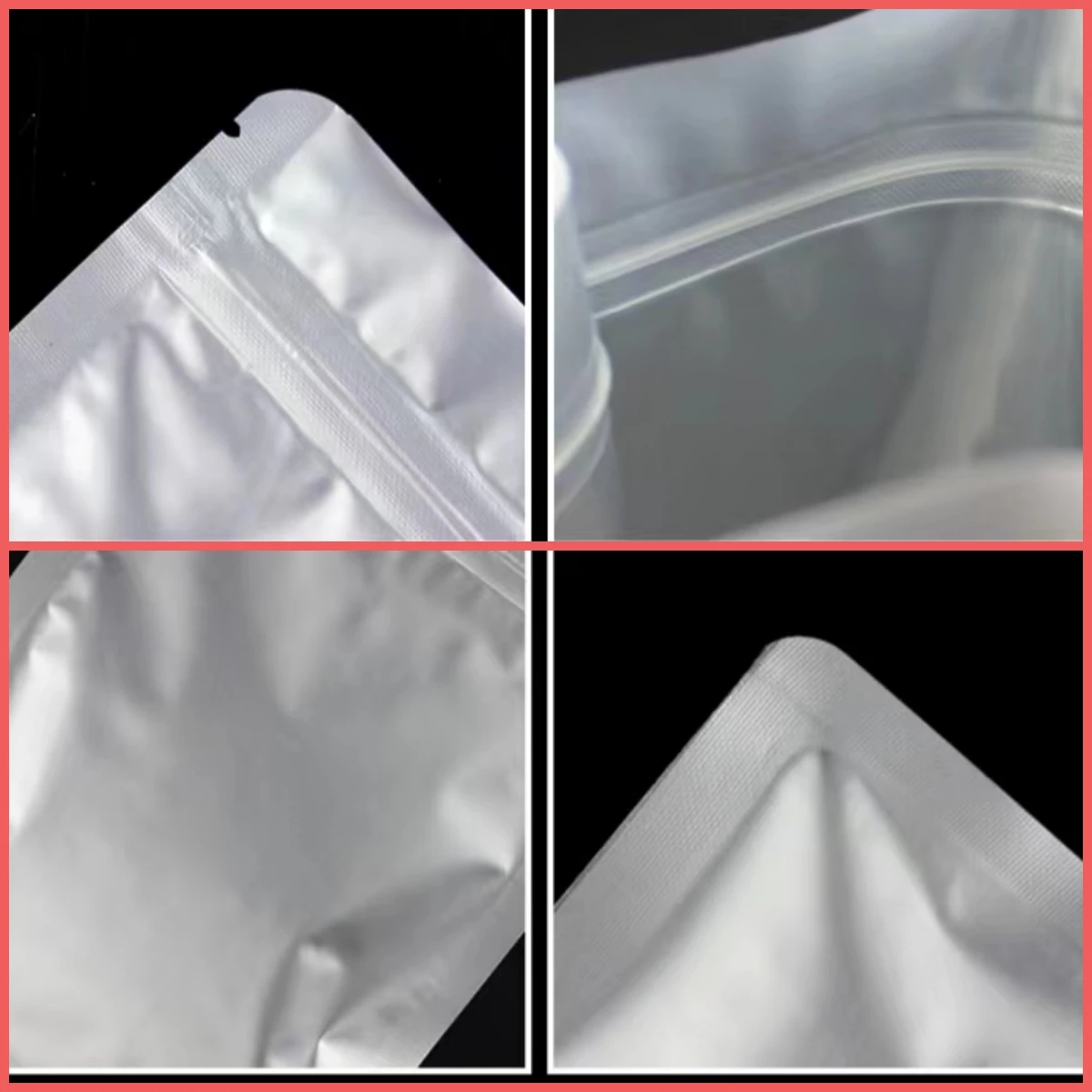Heat Seal Mylar foil bag Reusable Mylar storage bag with sheet self-adhesive Mylar bag food