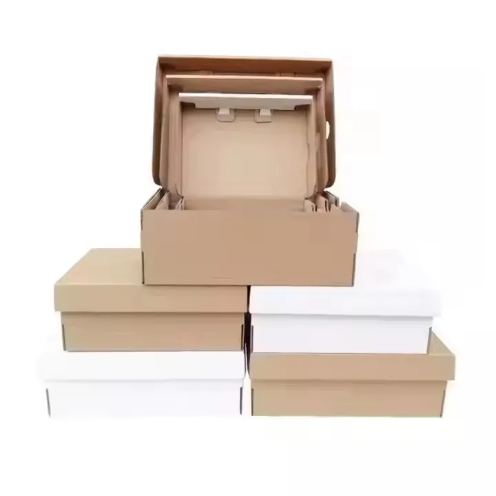 Customized wholesale flip paper box clothing cardboard packaging transportation gifts shoes boxes